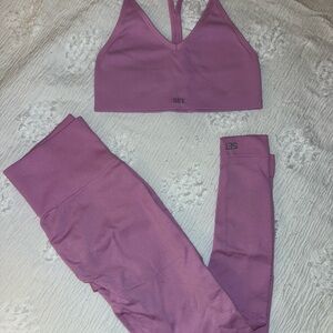 SET Active Pink Sports Bra and Leggings